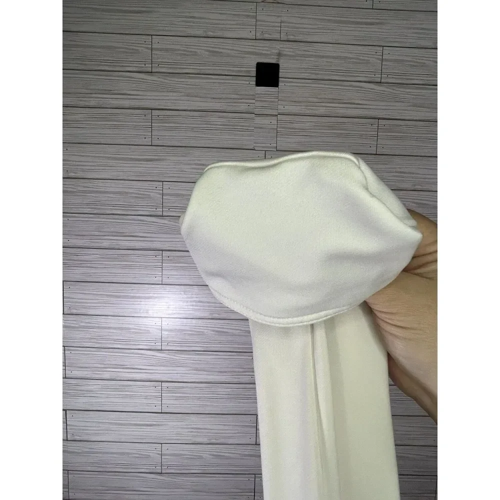 ALO coolfit yoga athletic womens jacket white full zip Sz Medium With‎ Logo